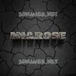miarose in Cracked Stone style - 3D name wallpaper