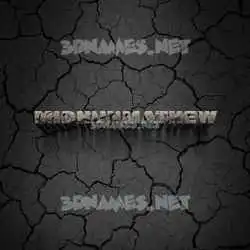 midhunmathew in Cracked Stone style - 3D name wallpaper