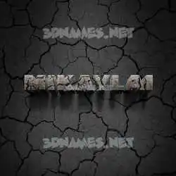 mikaylai in Cracked Stone style - 3D name wallpaper