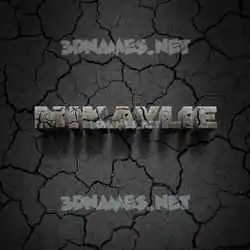 mikaylie in Cracked Stone style - 3D name wallpaper
