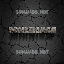 mirriam in Cracked Stone style - 3D name wallpaper