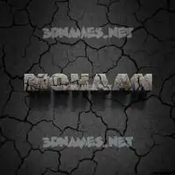 mohaan in Cracked Stone style - 3D name wallpaper