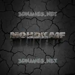mohdkaif in Cracked Stone style - 3D name wallpaper
