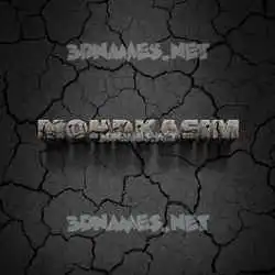 mohdkasim in Cracked Stone style - 3D name wallpaper