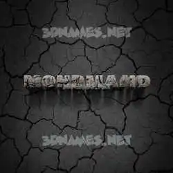 mohdmajid in Cracked Stone style - 3D name wallpaper