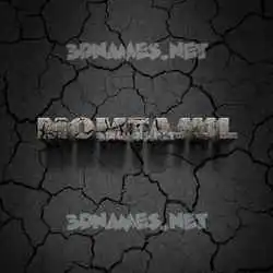 momtajul in Cracked Stone style - 3D name wallpaper