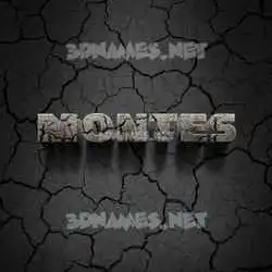 montes in Cracked Stone style - 3D name wallpaper