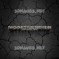 mooeenundien in Cracked Stone style - 3D name wallpaper