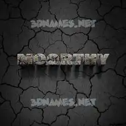 moorthy in Cracked Stone style - 3D name wallpaper
