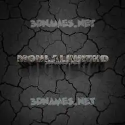 moulaliwithd in Cracked Stone style - 3D name wallpaper