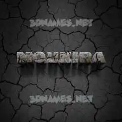 mounira in Cracked Stone style - 3D name wallpaper