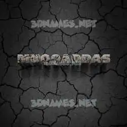 muqqaddas in Cracked Stone style - 3D name wallpaper