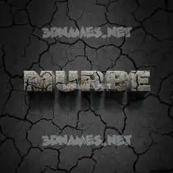 murbe in Cracked Stone style - 3D name wallpaper