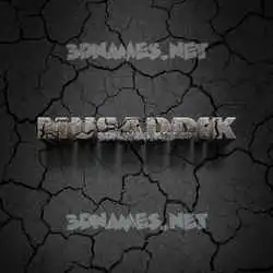 musaddik in Cracked Stone style - 3D name wallpaper