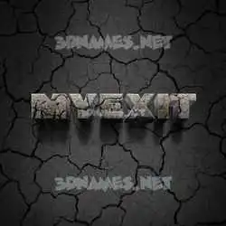 myexit in Cracked Stone style - 3D name wallpaper