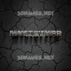 mystetyfr in Cracked Stone style - 3D name wallpaper