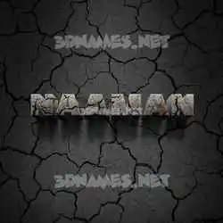 naaman in Cracked Stone style - 3D name wallpaper