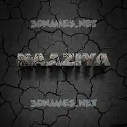 naaziya in Cracked Stone style - 3D name wallpaper