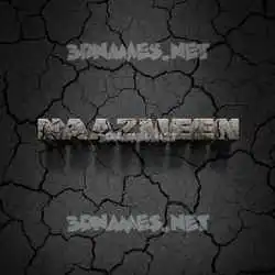 naazmeen in Cracked Stone style - 3D name wallpaper