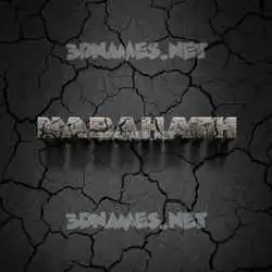 nabahath in Cracked Stone style - 3D name wallpaper