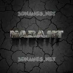 nabajit in Cracked Stone style - 3D name wallpaper