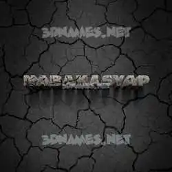 nabakasyap in Cracked Stone style - 3D name wallpaper