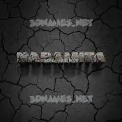 nabamita in Cracked Stone style - 3D name wallpaper