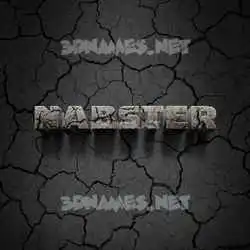 nabster in Cracked Stone style - 3D name wallpaper