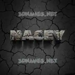 nacey in Cracked Stone style - 3D name wallpaper