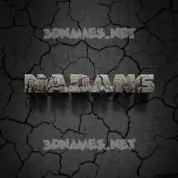 nadans in Cracked Stone style - 3D name wallpaper