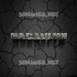 nadavlyn in Cracked Stone style - 3D name wallpaper