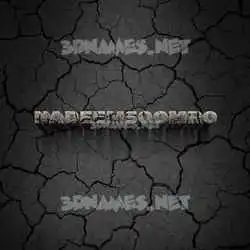 nadeemsoomro in Cracked Stone style - 3D name wallpaper