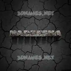 nadeesha in Cracked Stone style - 3D name wallpaper
