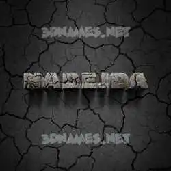 nadejda in Cracked Stone style - 3D name wallpaper