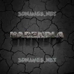 nadendla in Cracked Stone style - 3D name wallpaper