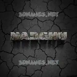 nadghu in Cracked Stone style - 3D name wallpaper