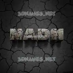nadh in Cracked Stone style - 3D name wallpaper