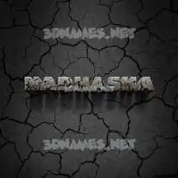 nadhasha in Cracked Stone style - 3D name wallpaper