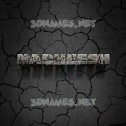 nadheesh in Cracked Stone style - 3D name wallpaper