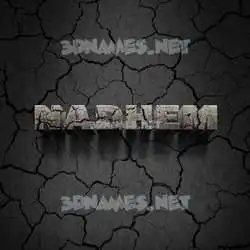 nadhem in Cracked Stone style - 3D name wallpaper