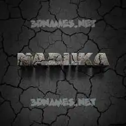 nadiika in Cracked Stone style - 3D name wallpaper
