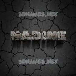 nadine in Cracked Stone style - 3D name wallpaper
