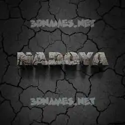 nadoya in Cracked Stone style - 3D name wallpaper