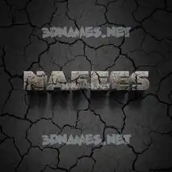 nafees in Cracked Stone style - 3D name wallpaper