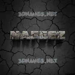 nafeez in Cracked Stone style - 3D name wallpaper