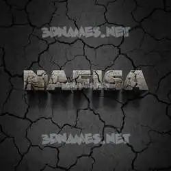 nafisa in Cracked Stone style - 3D name wallpaper