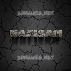 nafisah in Cracked Stone style - 3D name wallpaper