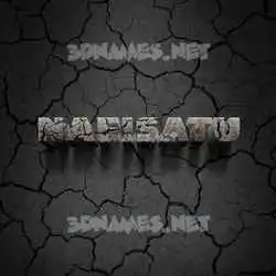 nafisatu in Cracked Stone style - 3D name wallpaper