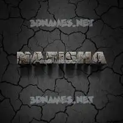 nafisha in Cracked Stone style - 3D name wallpaper