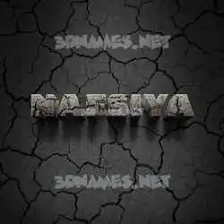 nafsiya in Cracked Stone style - 3D name wallpaper